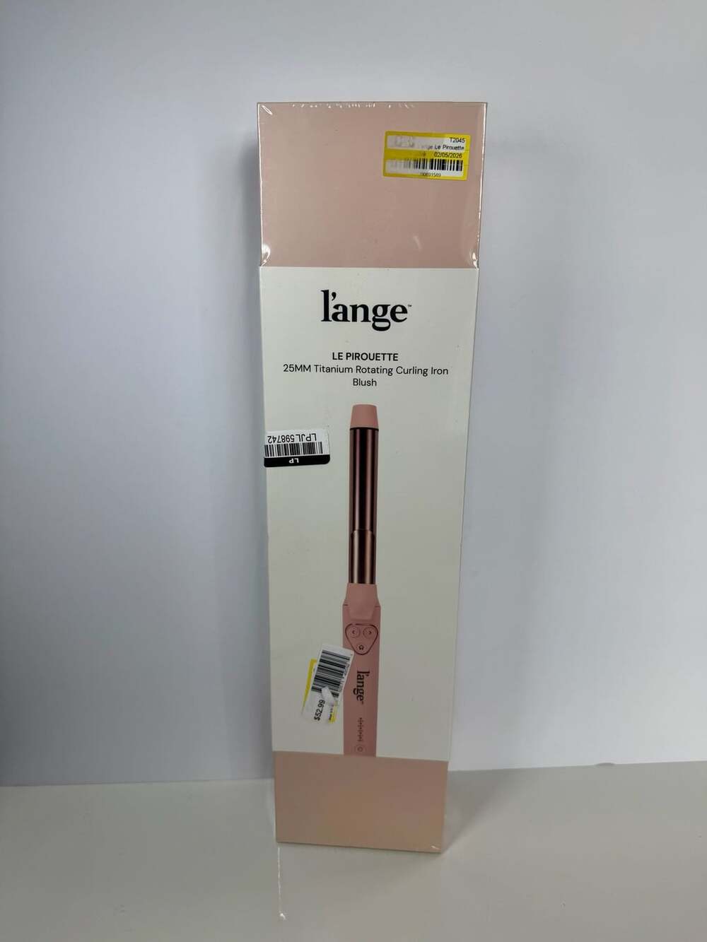 L’ange Blush 25mm 1” Le Pirouette Titanium Rotating Curling Iron New Sealed Box